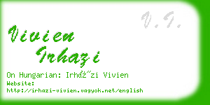 vivien irhazi business card